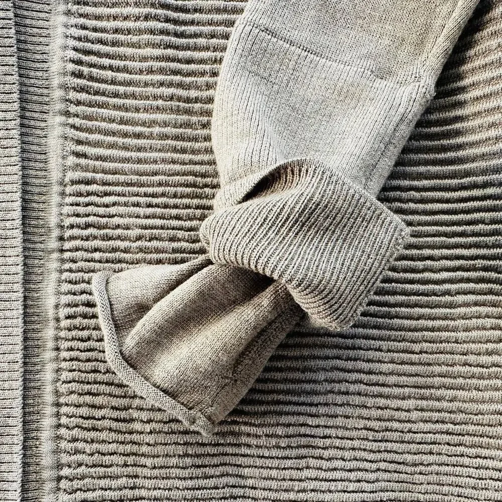 Lululemon Sit In Lotus Wrap Grey Sage Green Size L/XL Merino Wool Cardigan $148 - Picture 10 of 10